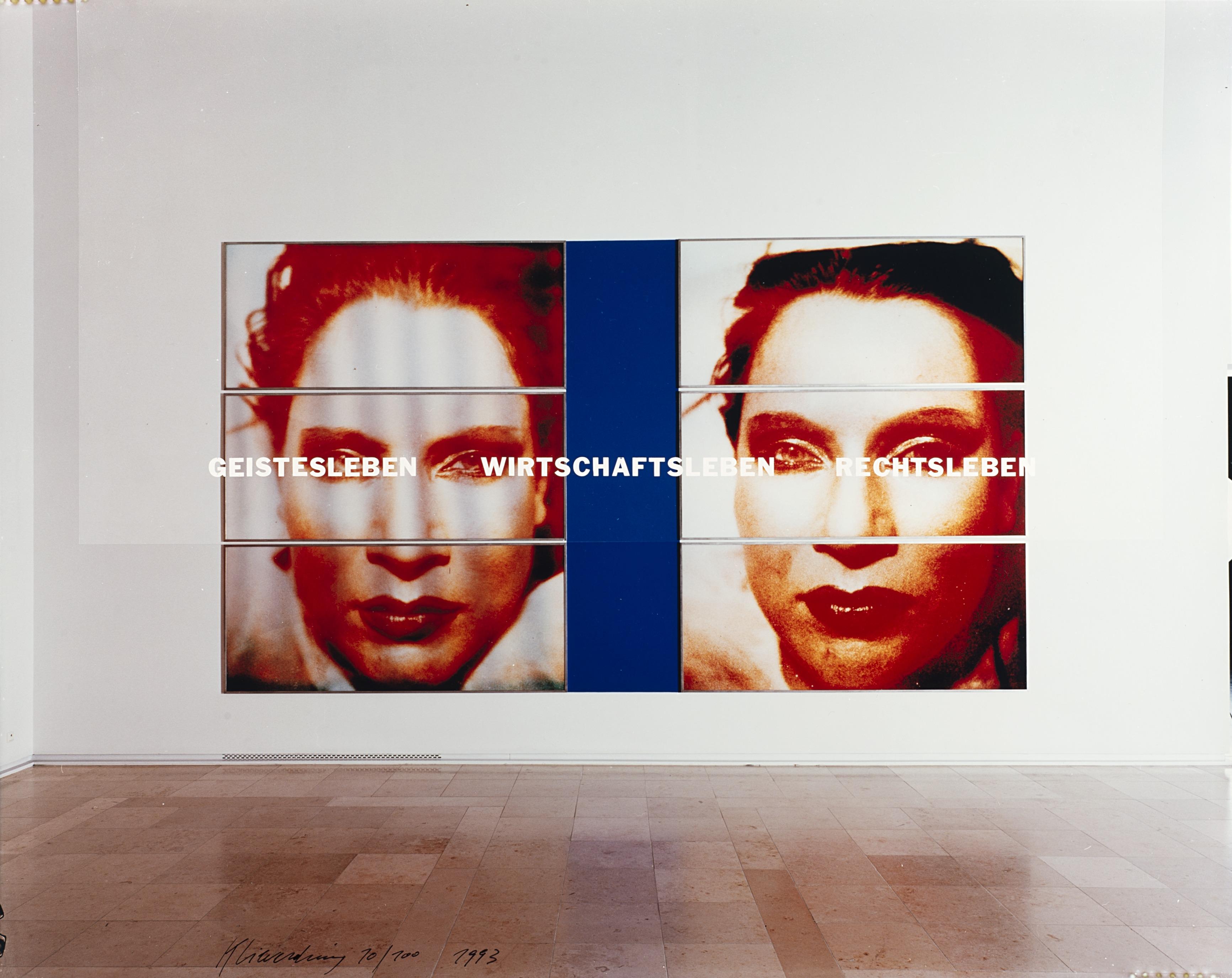 Katharina Sieverding - Geistesleben-WirtschaftsLeben-Rechtsleben 1993