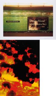 Katharina Sieverding - Konvolut von 2 Farbserigrafien.