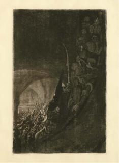 Kathe Kollwitz - Bewaffnung In Einem Gewölbe, Plate 4 From Bauernkreig (Klipstein 95; Knesebeck 96)