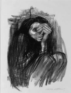 Kathe Kollwitz - Tod auf der Landstrasse (K. 260)