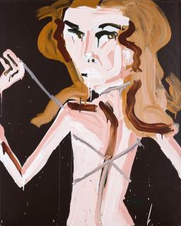 Katherine Bernhardt - Kate Moss Silver Swimsuit