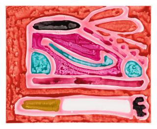 Katherine Bernhardt - Nike + A Cigarette