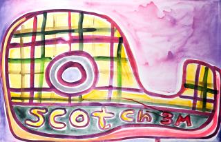 Katherine Bernhardt - Scotch Magic Tape