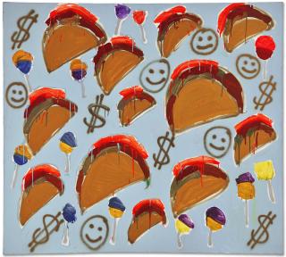 Katherine Bernhardt - Tacos and Money