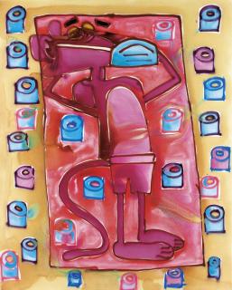 Katherine Bernhardt - Toilet Paper Summer