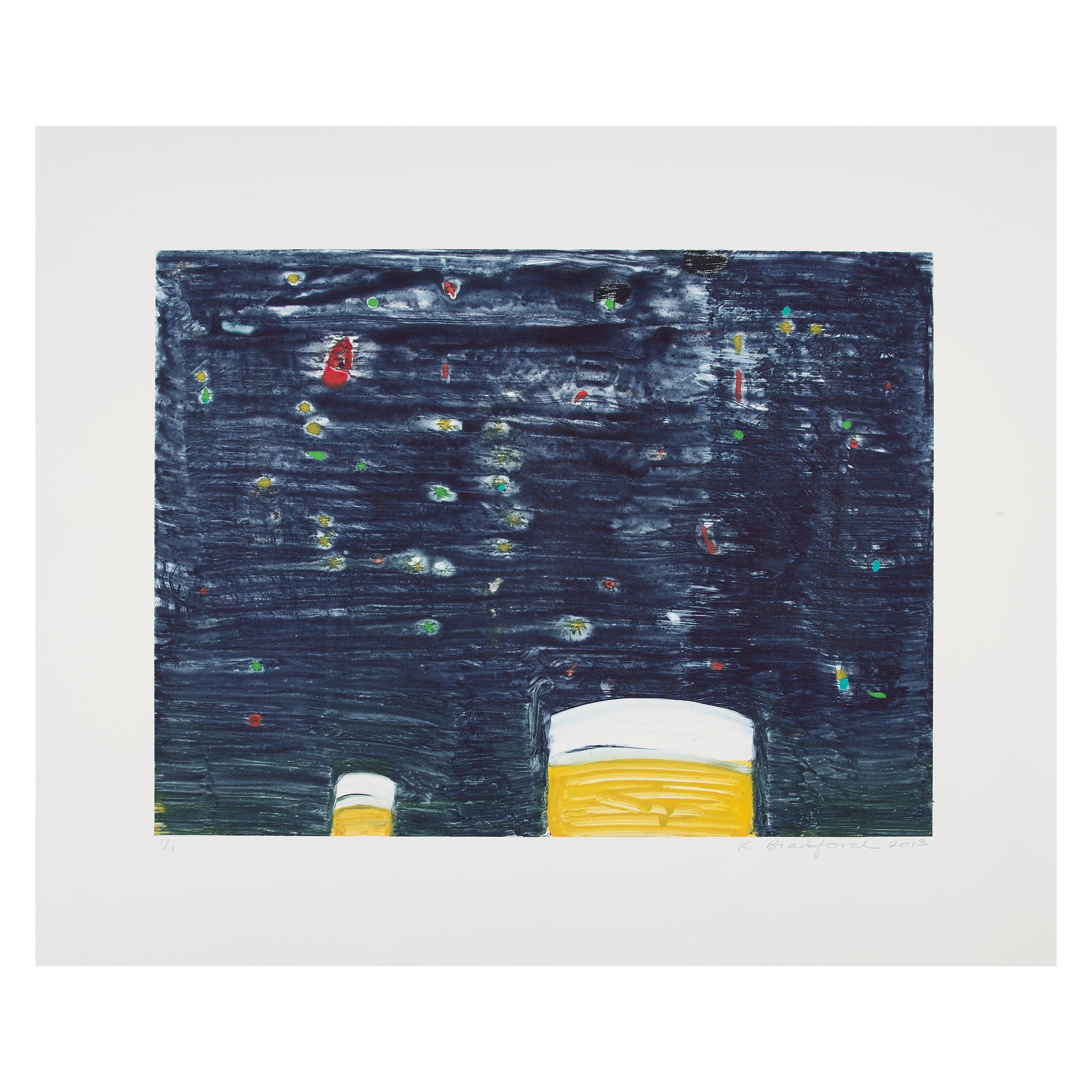 Katherine Bradford - Yellow Stacks, Night