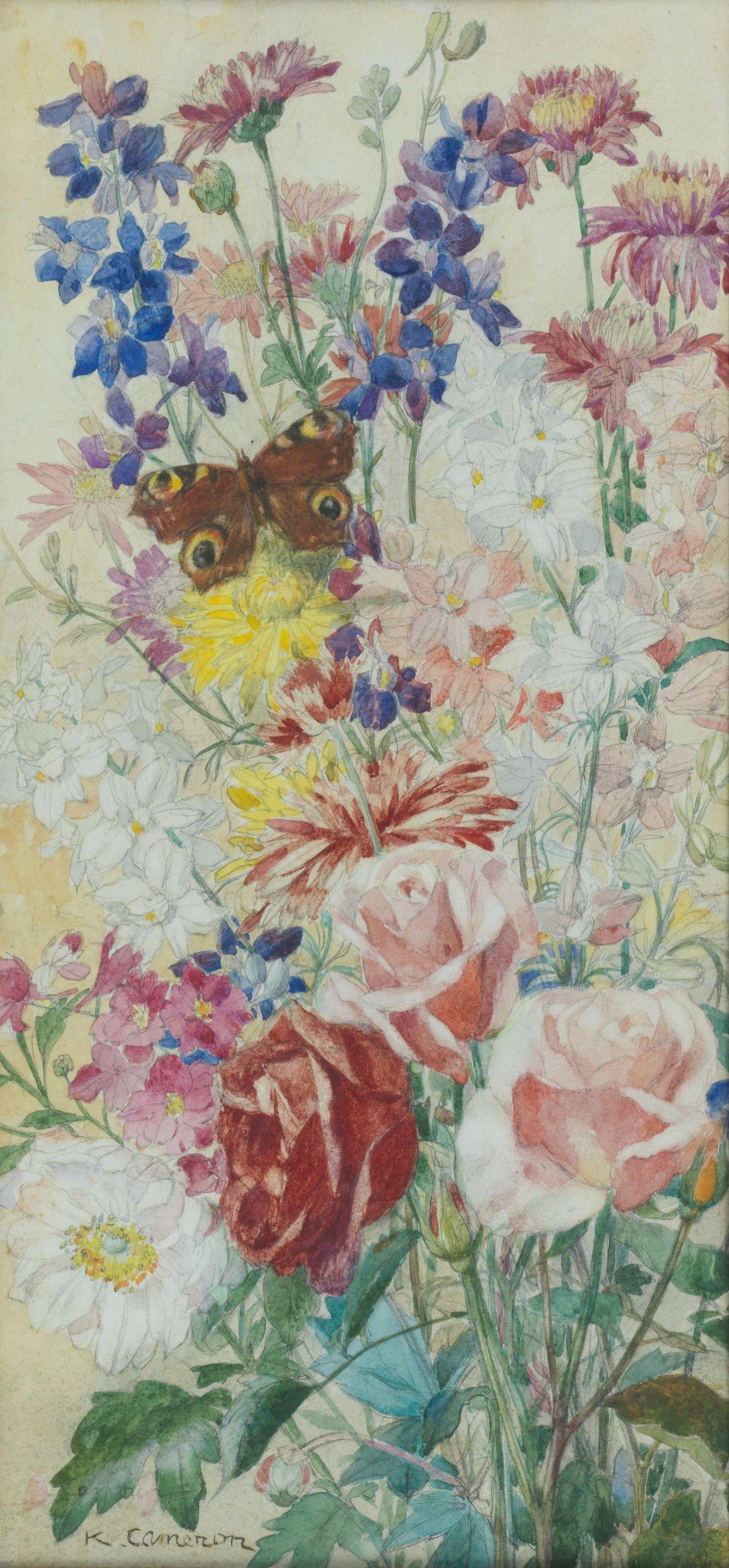 Katherine Cameron RSW RE - Peacock Butterfly