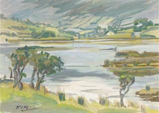 Kathleen Isabella Mackie - Killary Bay, Co. Galway; and The haystack