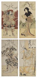 Katsukawa Shunei - A Group Of Four Actor Prints