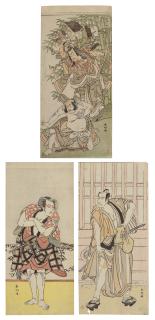 Katsukawa Shunko - A Group Of Three Actor Prints