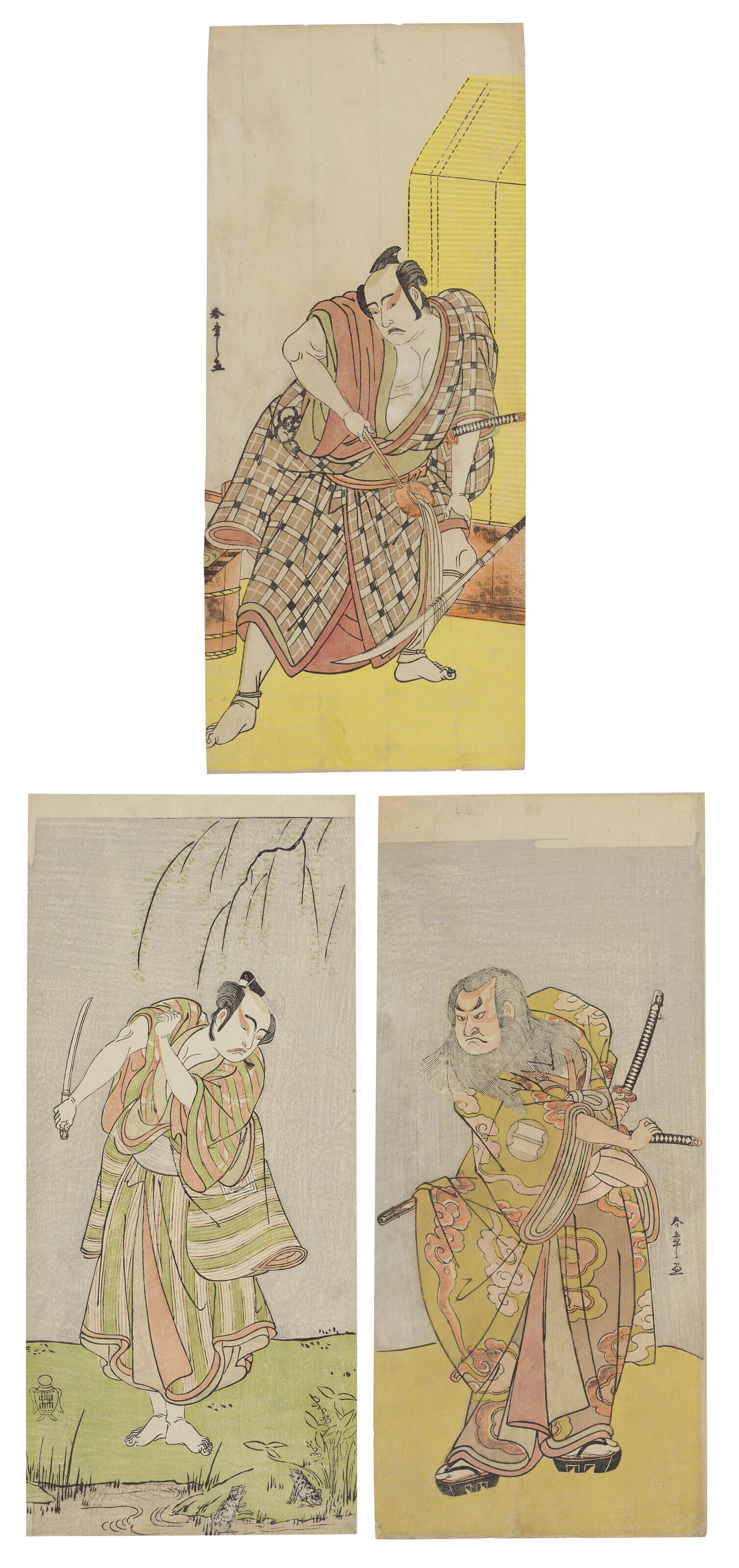 Katsukawa Shunsho - A Group Of Three Actor Prints