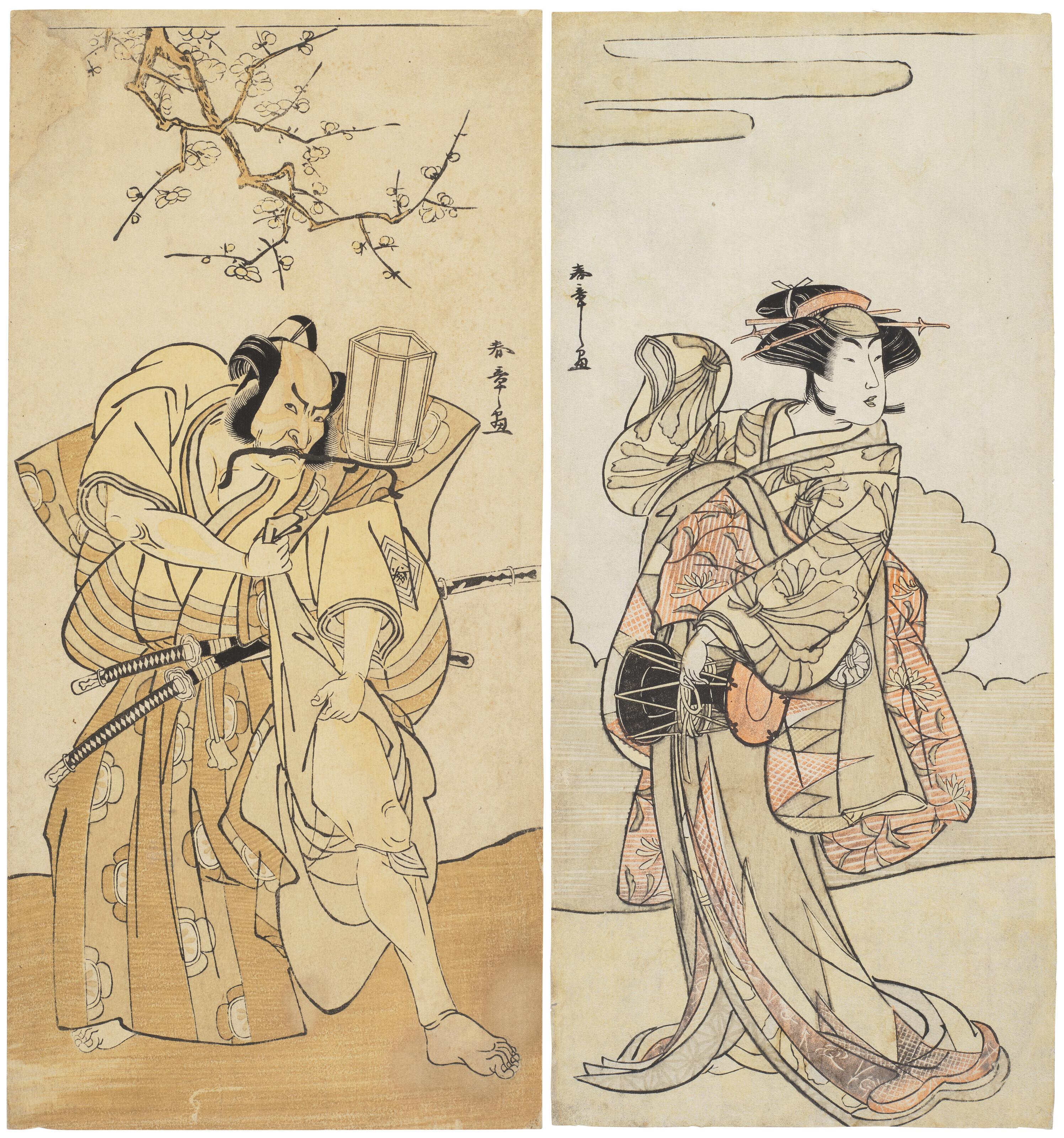 Katsukawa Shunsho - A Group Of Two Actor Prints