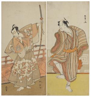 Katsukawa Shunsho - A group of two prints of the actor Ishikawa Danjuro