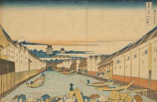 Katsushika Hokusai - Edo Nihonbashi [Nihonbashi in Edo]