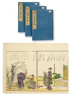 Katsushika Hokusai - Ehon kyoka yama mata yama (Picture book of kyoka poem: mountains upon mountains)