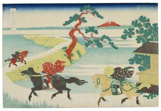 Katsushika Hokusai - Sumidagawa Sekiya no sato (Sekiya Village on the Sumida River)