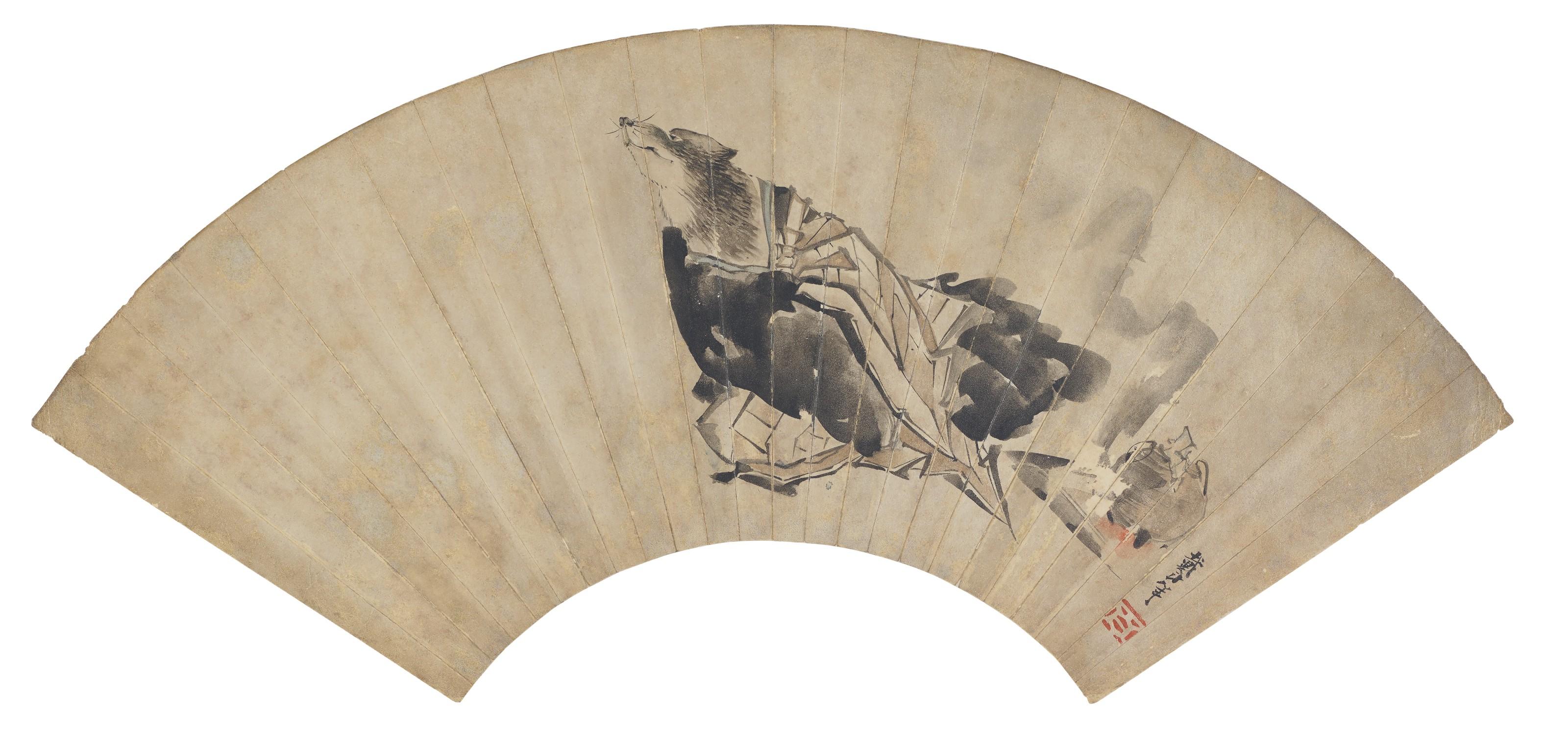 Katsushika Taito Ii - Badger in Robes