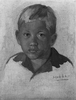 Kattingeri Krishna Hebbar - Portrait of a boy