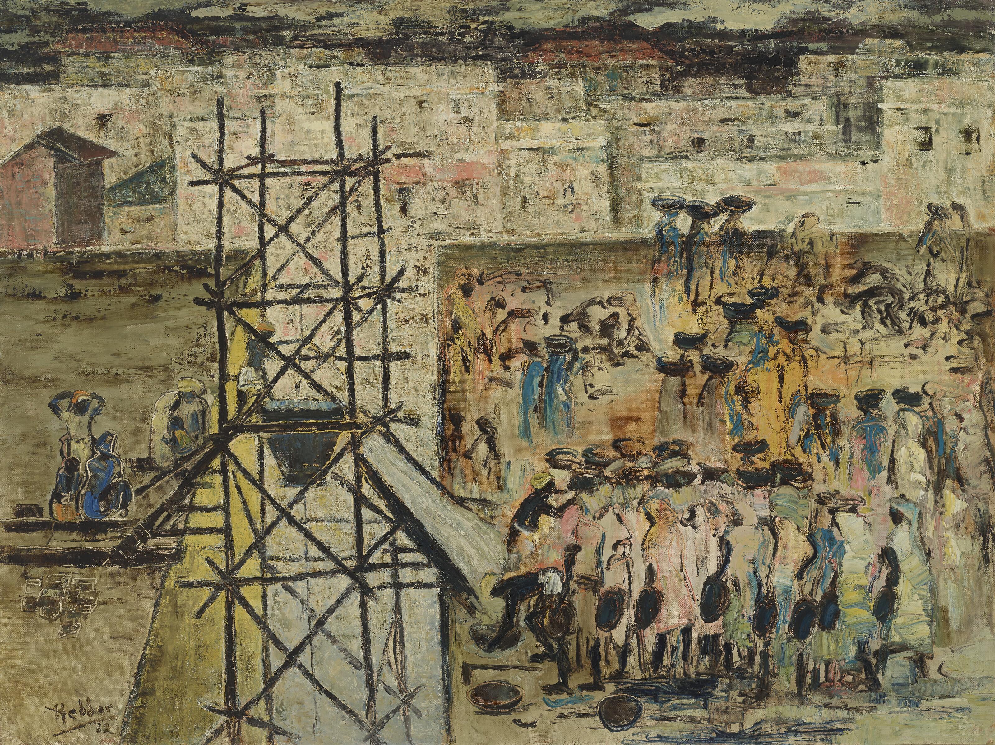 Kattingeri Krishna Hebbar - Untitled (Construction)