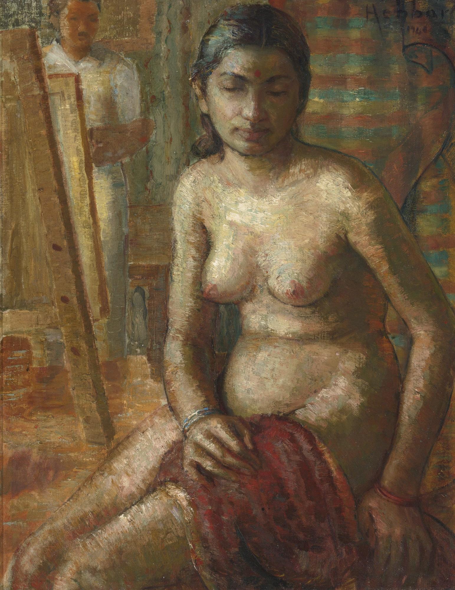 Kattingeri Krishna Hebbar - Untitled (Nude)