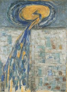 Kattingeri Krishna Hebbar - Untitled (Peacock)