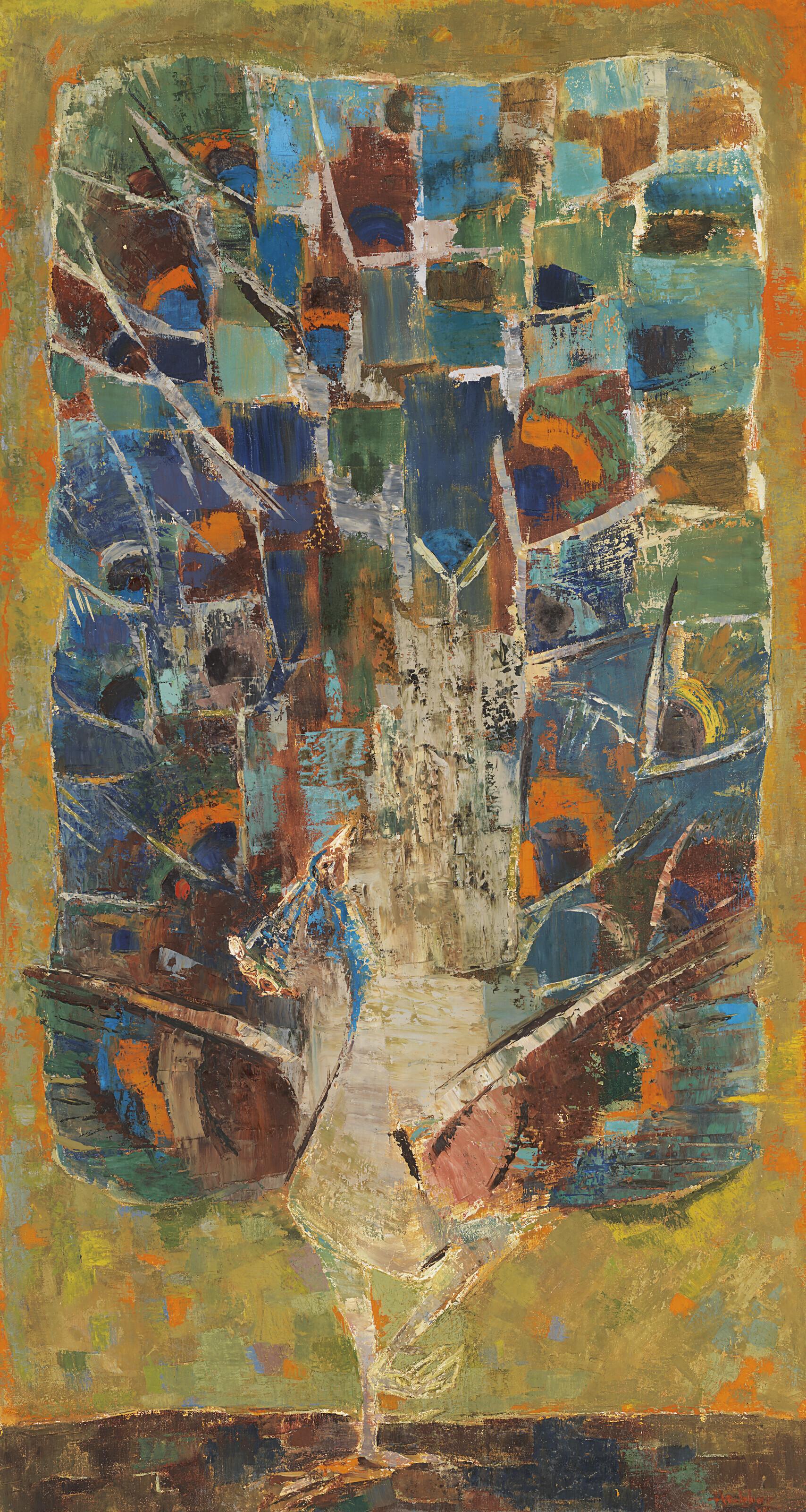 Kattingeri Krishna Hebbar - Untitled (Peacock)