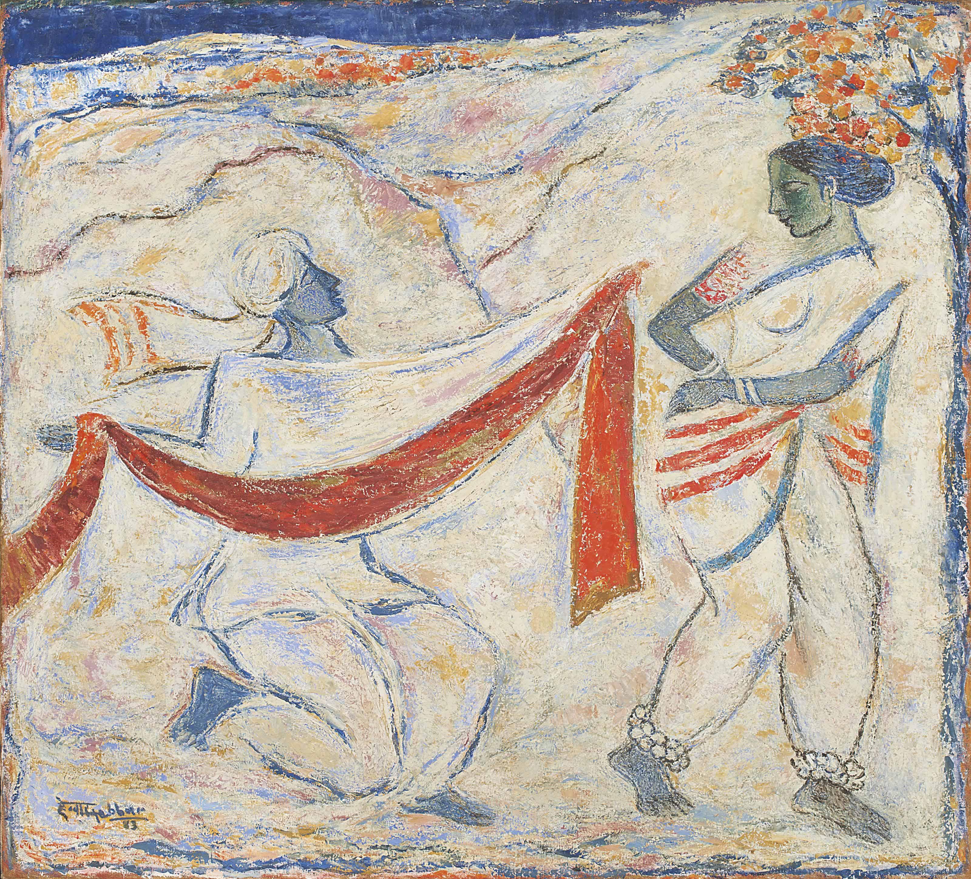 Kattingeri Krishna Hebbar - Untitled (Sangya Bala)