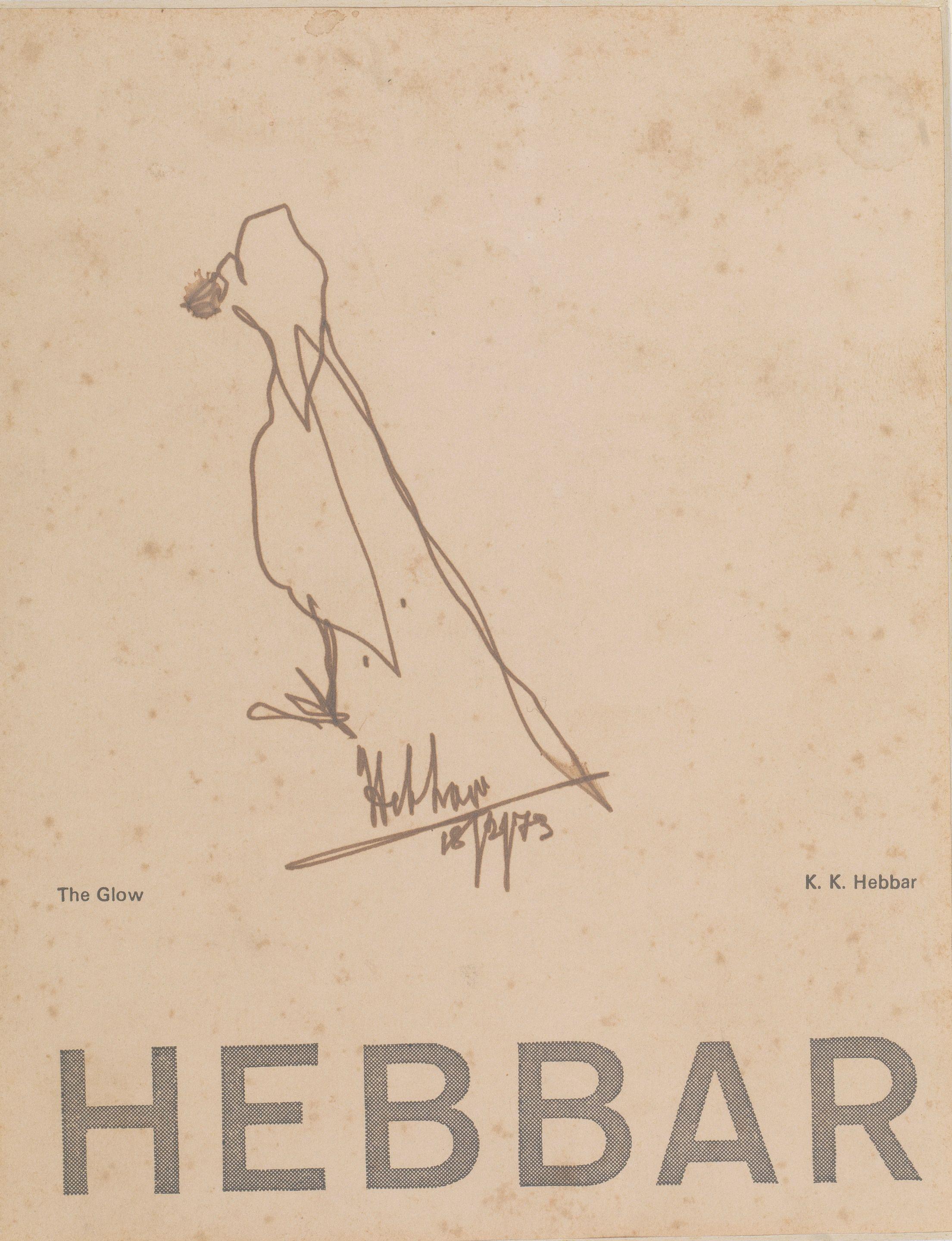 Kattingeri Krishna Hebbar - Untitled (Sketch of a Bird)