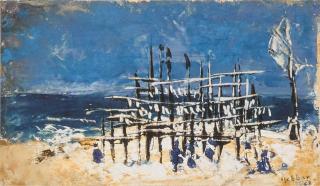 Kattingeri Krishna Hebbar - Untitled (Versova Beach)