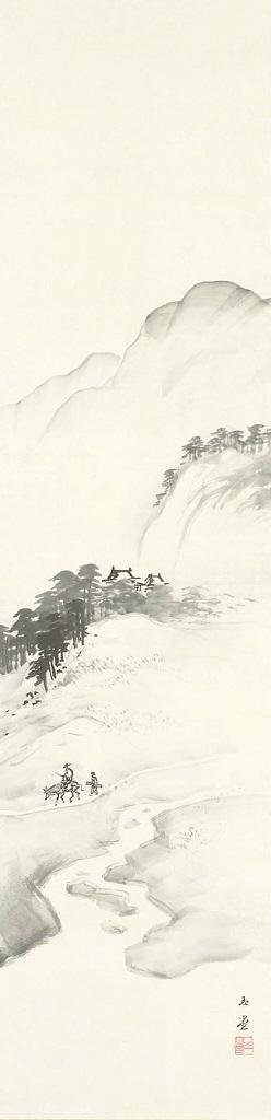 Kawai Gyokudo - Suiboku Sansui (Ink-Painting Landscape)