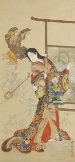 Kawanabe Kyosai - Hell Courtesan (Jigoku Dayu)