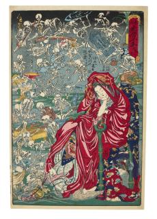 Kawanabe Kyosai - Jigoku Dayu (Hell Courtesan)