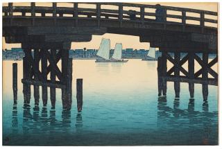 Kawase Bunjiro Hasui - Kami(no) Bridge, Fukagawa.