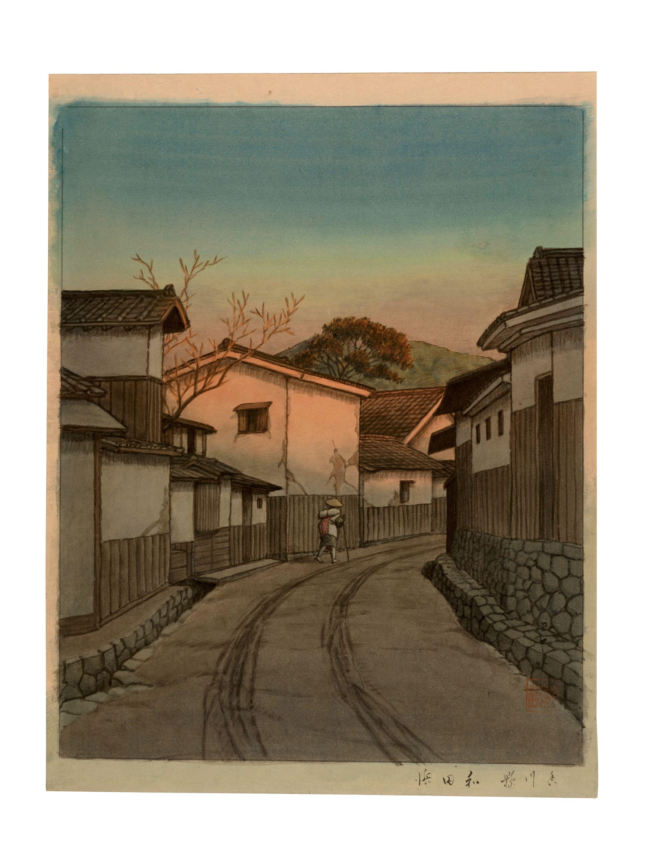 Kawase Hasui - Kagawa ken, Wadahama