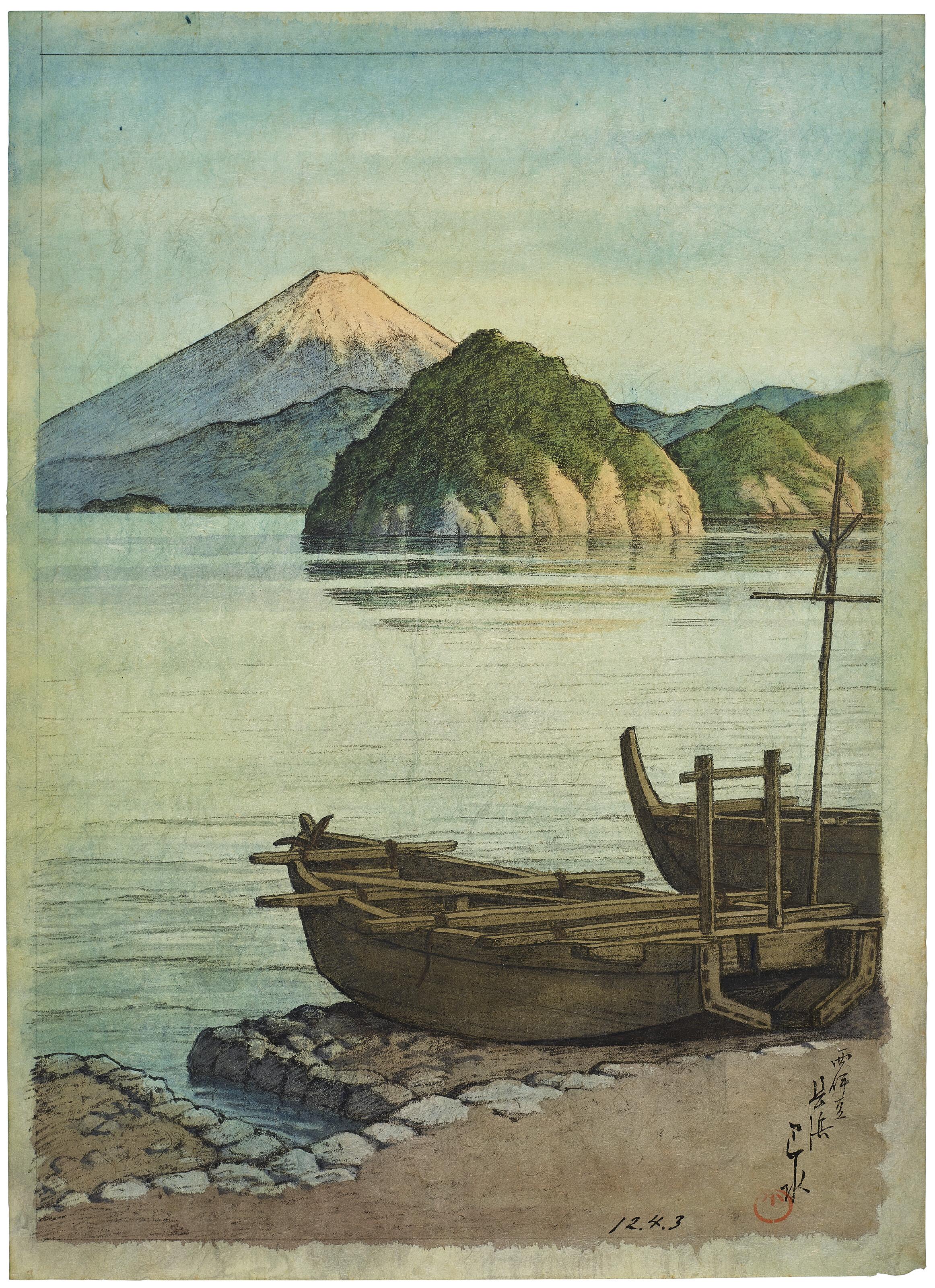 Kawase Hasui - Nishi Izu Mitohama (Mito Beach at West Izu)
