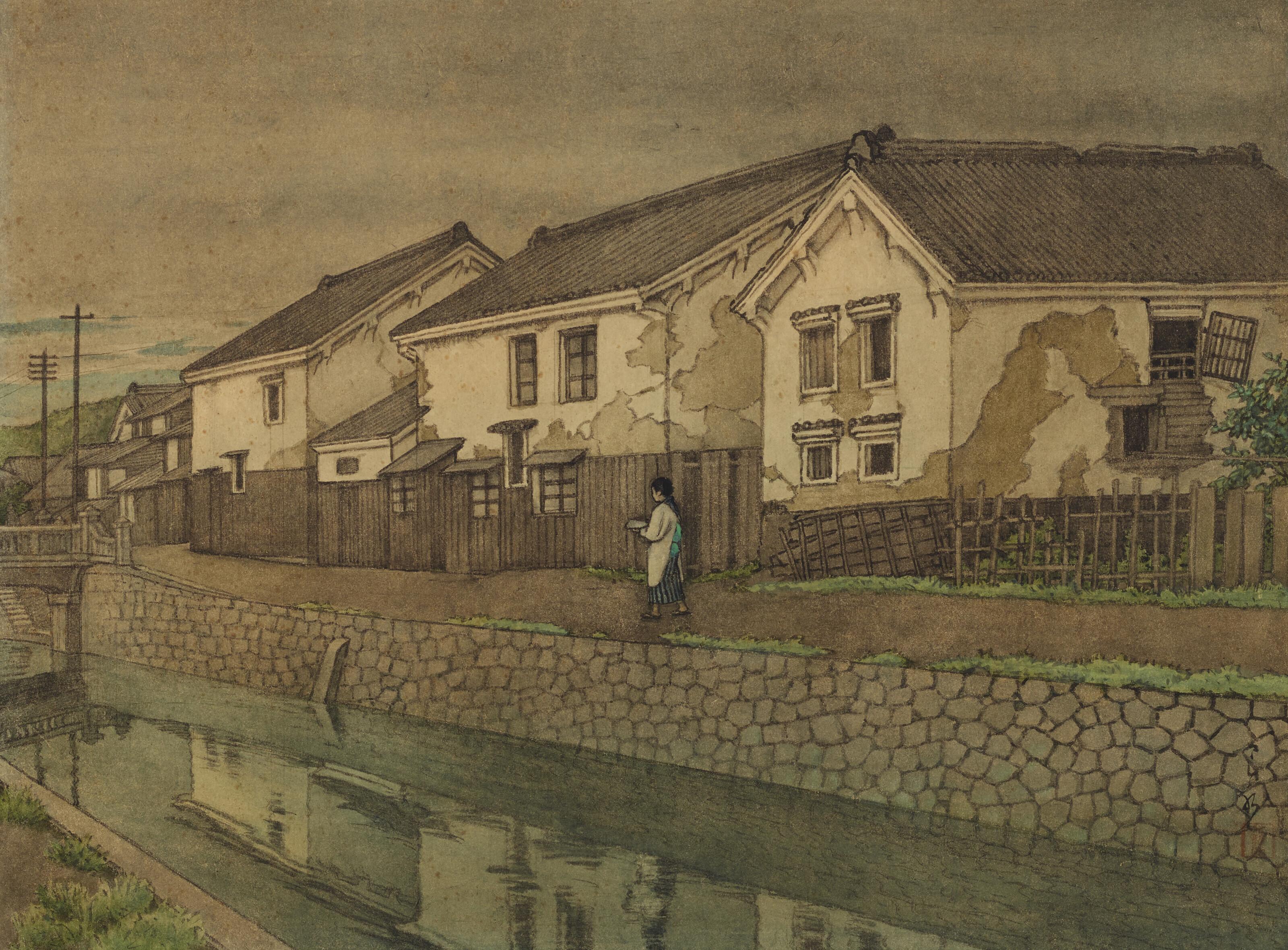 Kawase Hasui - Saga Kaiunkyo (Kaiun bridge, Saga)