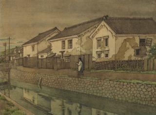 Kawase Hasui - Saga Kaiunkyo (Kaiun bridge, Saga)