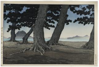 Kawase Hasui - Sanuki kaiganji no hama (The beach at Kaiganji in Sanuki province)