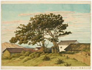 Kawase Hasui - Sanuki Toyohama (Toyohama in Sanuki City)