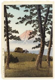 Kawase Hasui - Tagonoura no yu (Evening at Tagonoura)