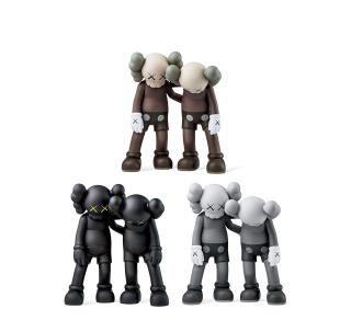 Kaws - Along The Way: Black, Brown & Grey (Set Of Three Pieces)(Executed In 2019)