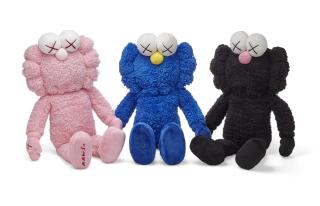 Kaws - BFF Plush (Pink); BFF Plush (Blue); & BFF Plush (Black)