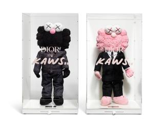 Kaws - Dior Bff Plush (Black And Pink)