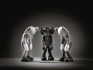 Kaws - I. Small Lie (Brown) Ii. Small Lie (Black) Iii. Small Lie (Grey)