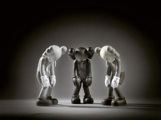 Kaws - I. Small Lie (Brown) Ii. Small Lie (Black) Iii. Small Lie (Grey)