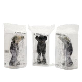 Kaws - (i) Small lie (brown); (ii) small lie (black); (iii) small lie (grey)
