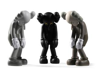 Kaws - (i) SMALL LIE (GRAY) (ii) SMALL LIE (BLACK) (iii) SMALL LIE (BROWN)