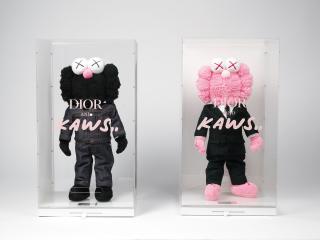 Kaws - Plush BFF x Dior (Black and Pink)