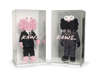 Kaws - Plush BFF x Dior (Black and Pink)