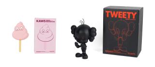 KAWS - Tweety (Black); Warm Regards (Pink)